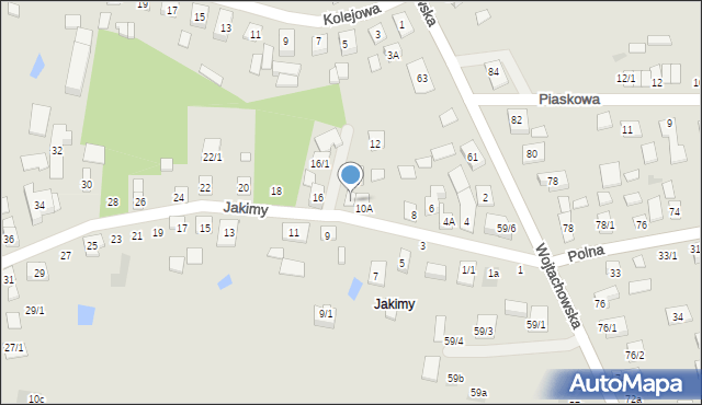 Wasilków, Jakimy, 14, mapa Wasilków