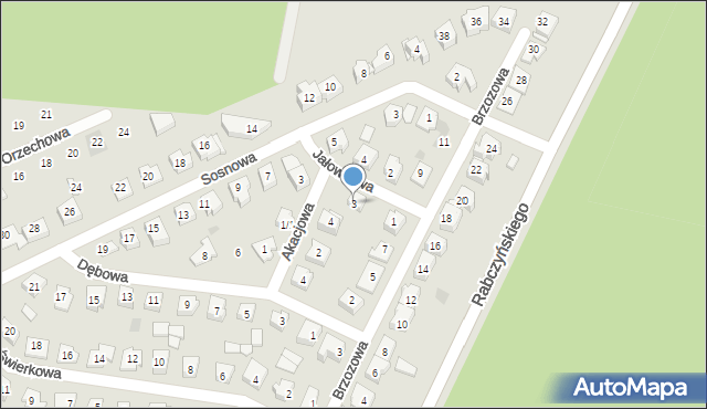 Wasilków, Jałowcowa, 3, mapa Wasilków