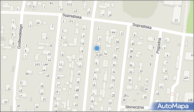 Wasilków, Jana Pawła II, 7, mapa Wasilków