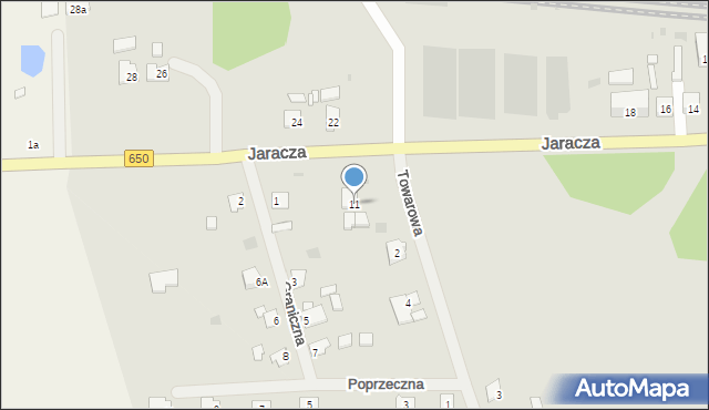 Węgorzewo, Jaracza Stefana, 11, mapa Węgorzewo