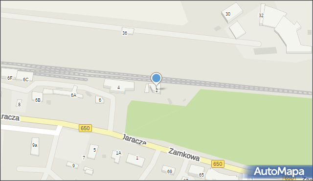 Węgorzewo, Jaracza Stefana, 2, mapa Węgorzewo