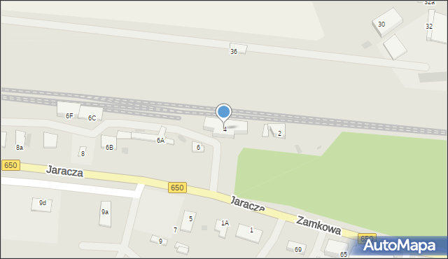 Węgorzewo, Jaracza Stefana, 4, mapa Węgorzewo