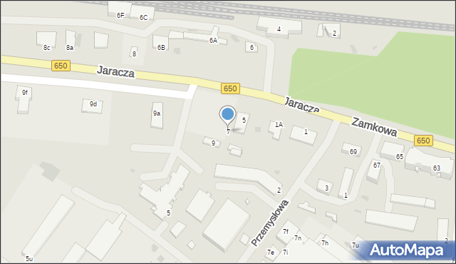 Węgorzewo, Jaracza Stefana, 7, mapa Węgorzewo