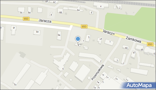 Węgorzewo, Jaracza Stefana, 9, mapa Węgorzewo