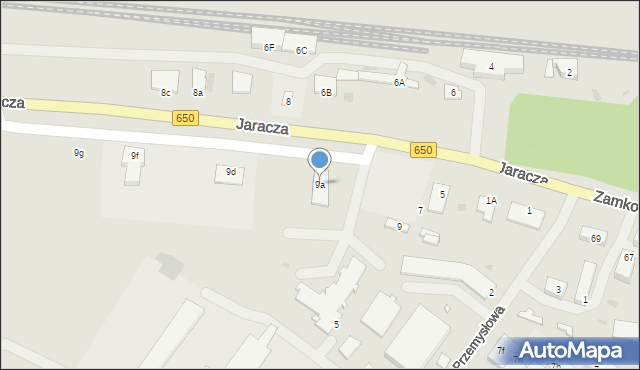 Węgorzewo, Jaracza Stefana, 9a, mapa Węgorzewo