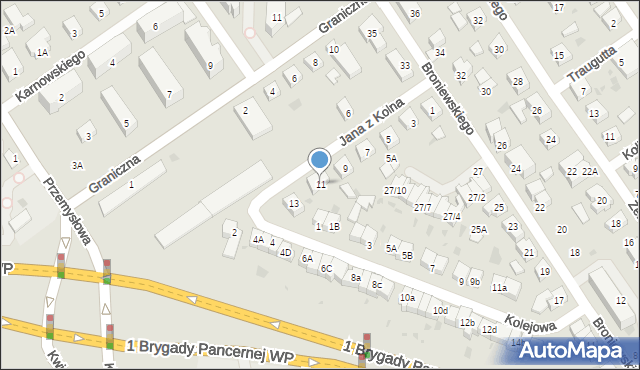 Wejherowo, Jana z Kolna, 11, mapa Wejherowo