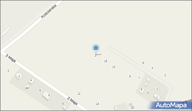 Wiele, Jana Pawła II, 17, mapa Wiele