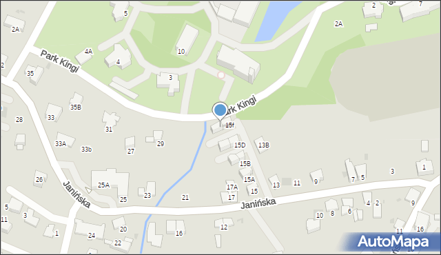 Wieliczka, Janińska, 15g, mapa Wieliczka