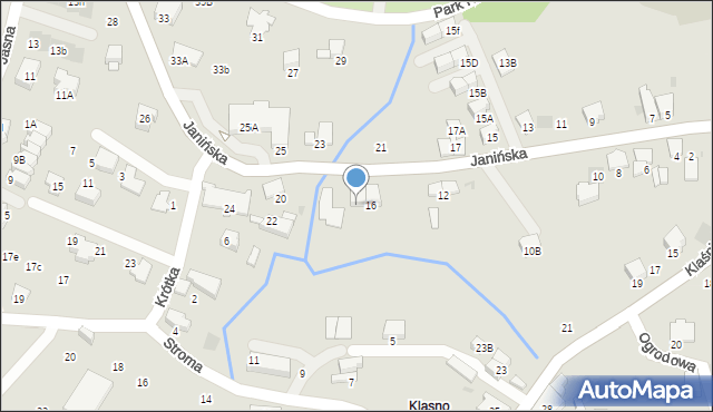 Wieliczka, Janińska, 18A, mapa Wieliczka