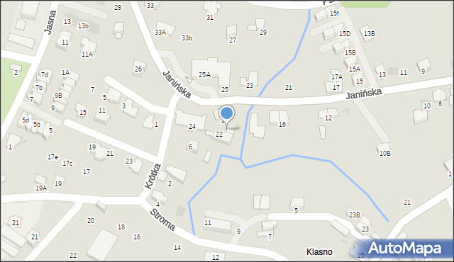 Wieliczka, Janińska, 22A, mapa Wieliczka