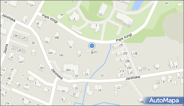 Wieliczka, Janińska, 29, mapa Wieliczka