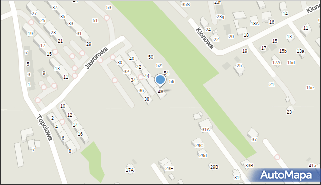 Wieliczka, Jaworowa, 48, mapa Wieliczka