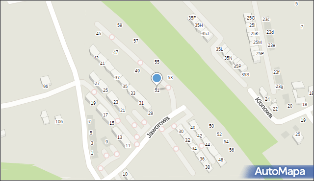 Wieliczka, Jaworowa, 51, mapa Wieliczka