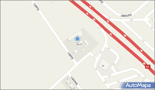 Wieniec, Jałocho Romana, ks., 7A, mapa Wieniec