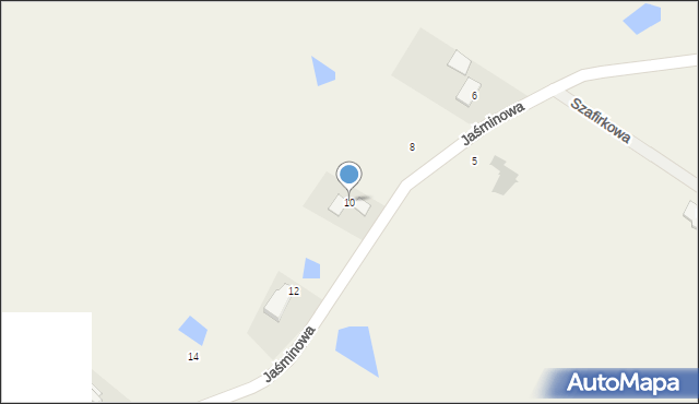 Wikielec, Jaśminowa, 10, mapa Wikielec