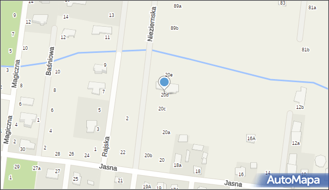 Wilcza Góra, Jasna, 20d, mapa Wilcza Góra