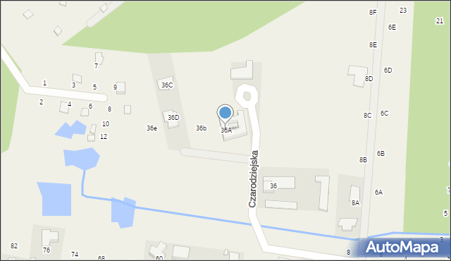 Wilcza Góra, Jasna, 36A, mapa Wilcza Góra