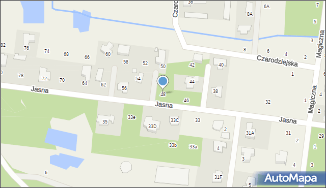 Wilcza Góra, Jasna, 48, mapa Wilcza Góra