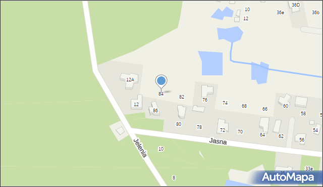 Wilcza Góra, Jasna, 84, mapa Wilcza Góra