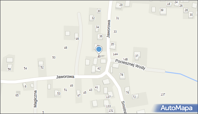 Wilczkowice, Jaworowa, 40, mapa Wilczkowice
