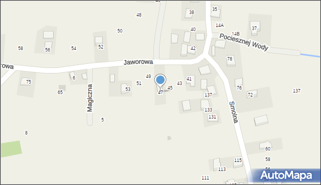 Wilczkowice, Jaworowa, 47, mapa Wilczkowice