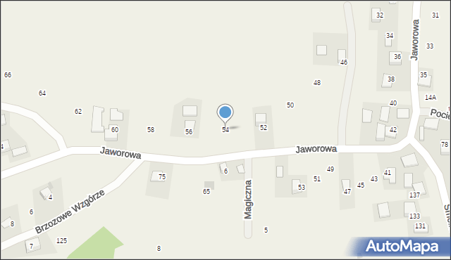 Wilczkowice, Jaworowa, 54, mapa Wilczkowice