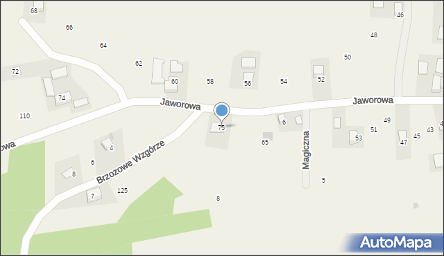 Wilczkowice, Jaworowa, 75, mapa Wilczkowice