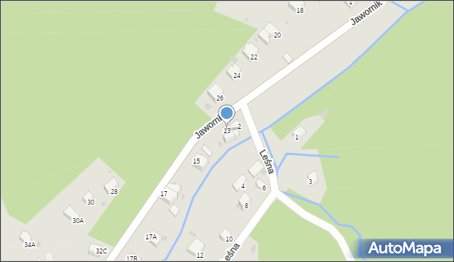 Wisła, Jawornik, 13, mapa Wisła