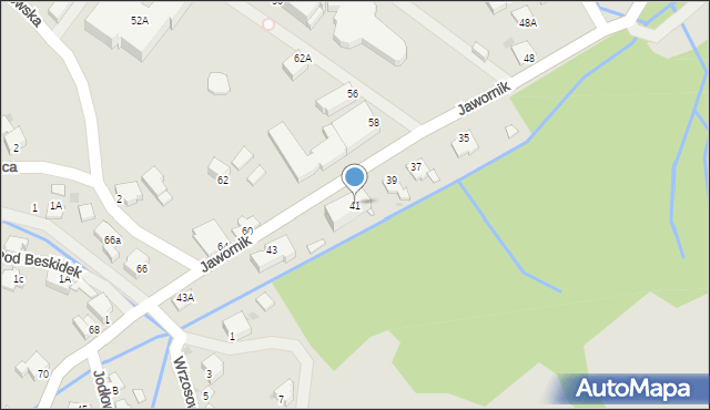Wisła, Jawornik, 41, mapa Wisła