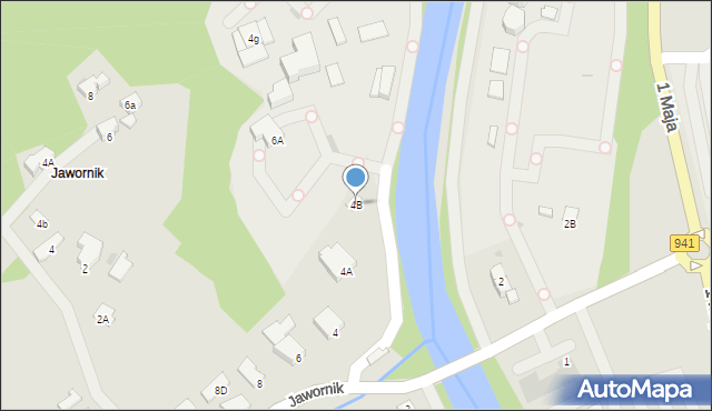Wisła, Jawornik, 4B, mapa Wisła