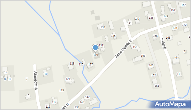 Witanowice, Jana Pawła II, 129, mapa Witanowice