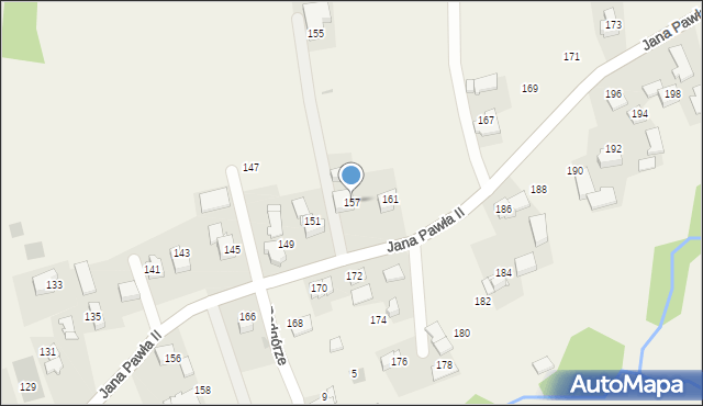 Witanowice, Jana Pawła II, 157, mapa Witanowice