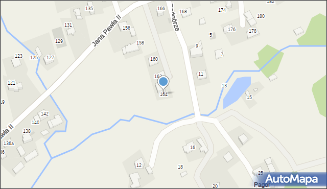 Witanowice, Jana Pawła II, 164, mapa Witanowice