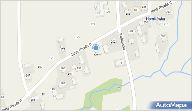 Witanowice, Jana Pawła II, 200, mapa Witanowice