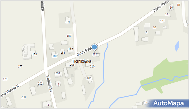 Witanowice, Jana Pawła II, 212, mapa Witanowice