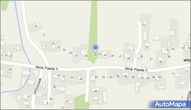 Witanowice, Jana Pawła II, 41, mapa Witanowice