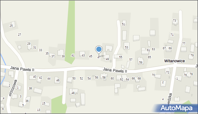 Witanowice, Jana Pawła II, 47, mapa Witanowice
