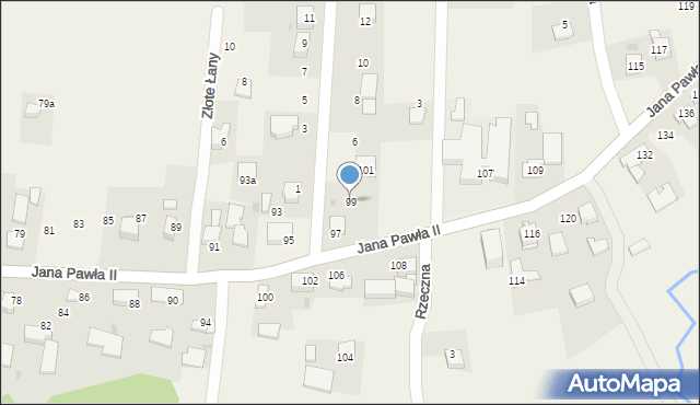 Witanowice, Jana Pawła II, 99, mapa Witanowice