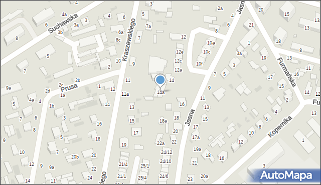 Włodawa, Jasna, 14a, mapa Włodawa