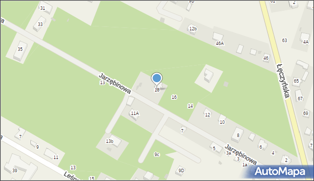 Włodzimierzów, Jarzębinowa, 18, mapa Włodzimierzów