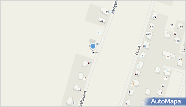 Włynkówko, Jarzębinowa, 17, mapa Włynkówko