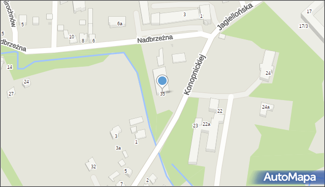 Wojnicz, Jagiellońska, 35, mapa Wojnicz