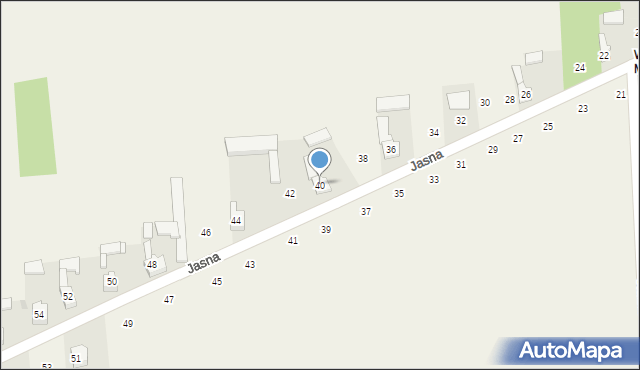 Wojsławice, Jasna, 40, mapa Wojsławice