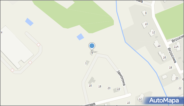 Wójtowo, Jaworowa, 9, mapa Wójtowo