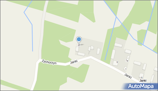Wola Gałecka, Janki, 10, mapa Wola Gałecka