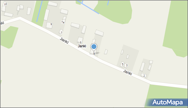 Wola Gałecka, Janki, 8, mapa Wola Gałecka