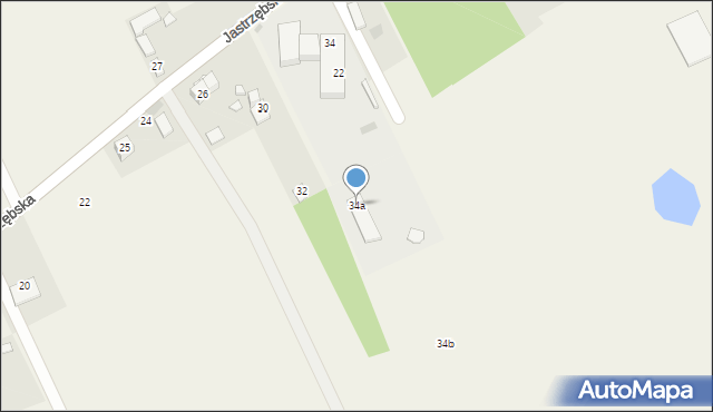 Wola Krakowiańska, Jastrzębska, 34a, mapa Wola Krakowiańska