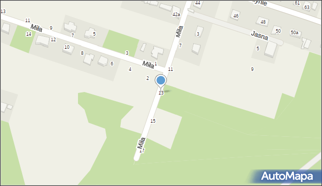 Wola Morawicka, Jasna, 13, mapa Wola Morawicka