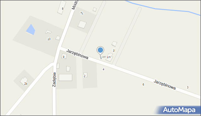 Wola Wągrodzka, Jarzębinowa, 1, mapa Wola Wągrodzka