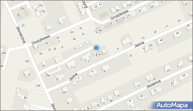 Wołczkowo, Jasna, 5, mapa Wołczkowo